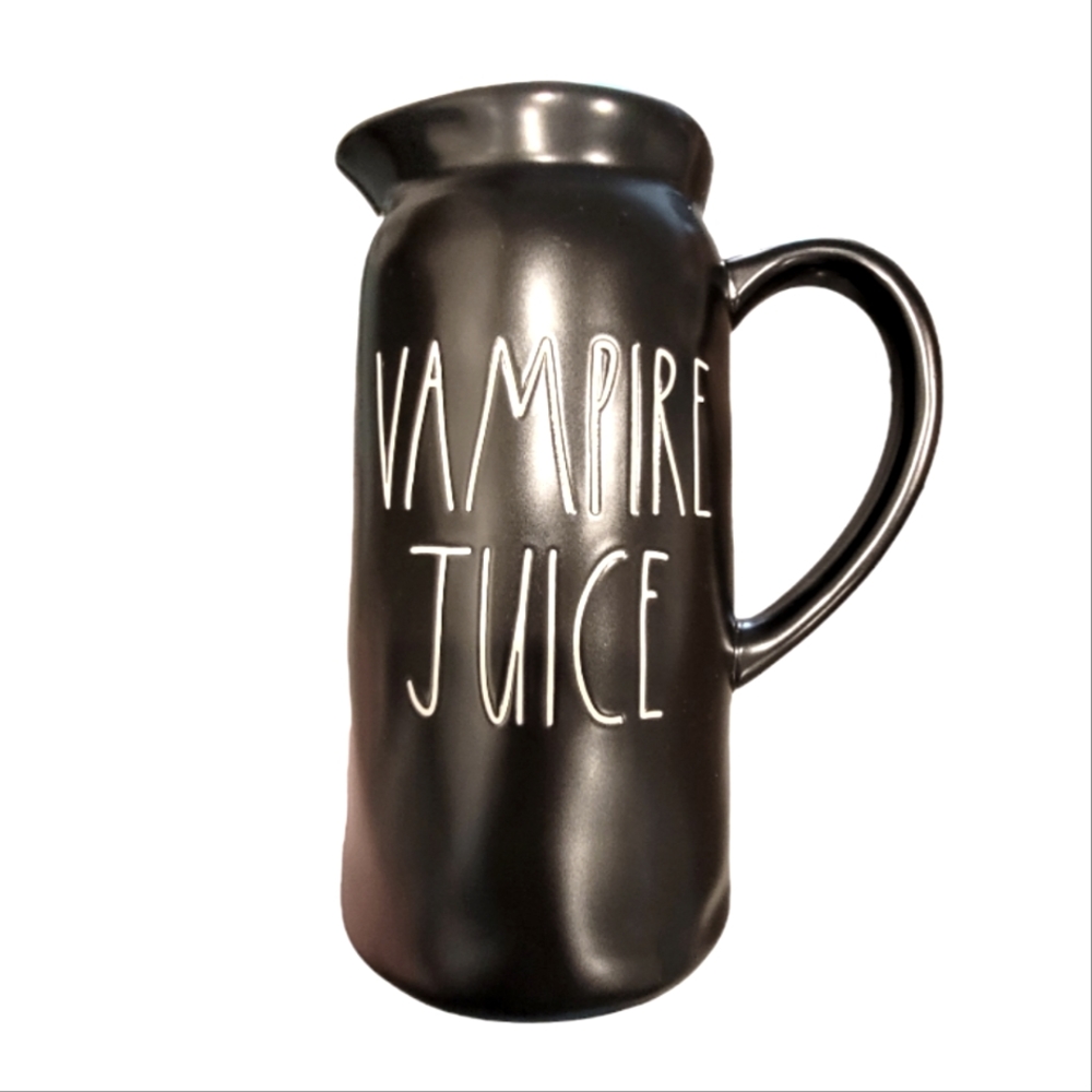 Rae Dunn Vampire Juice Sangria Ceramic Pitcher - Picture 3 of 4
